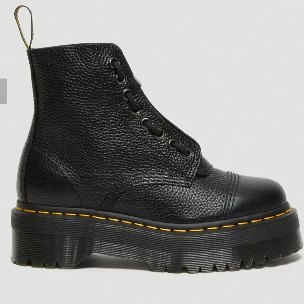 Dr. Martens Black Leather Sinclair Boots - Picture 3 of 13